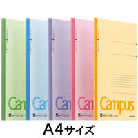 コクヨ キャンパスノート A4 A罫7ｍｍ（ミリ） 30枚 5色セット ノ-203CAX5（わけあり品）