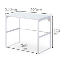 リヒトラブ(LIHIT LAB.) 机上台 幅390mm トールタイプ 白（ホワイト） A7335-0（わけあり品）