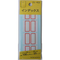 サンフレイムジャパン インデックス　大　赤　34×25mm　100片 500-2102 1セット（10個）（直送品）