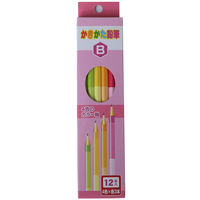 サンフレイムジャパン 4色軸のかきかた鉛筆 ピンク B 500-2301 1セット(5個)（直送品）