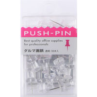 サンフレイムジャパン ダルマ画鋲 透明 18本 643-0043 1セット(90本:18本×5)（直送品）