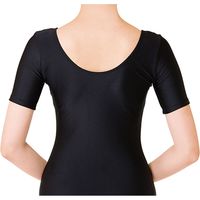 ササキ(SASAKI) レディース 新体操練習着 Uネック半袖レオタード ブラック(B) JL 7014 1着（直送品）