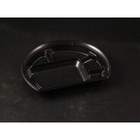 バイオデリカ 郷味 半月22-1B K-黒　600枚(50×12) RHBJ611　リスパック（直送品）