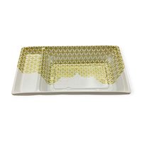 饗庵3 中皿2 かなまち金　900枚(50×18) RHHL335　リスパック（直送品）