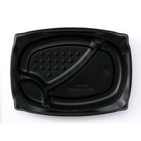 饗ロマン10中皿1 黒　600枚(50×12) RHHR121　リスパック（直送品）