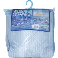 iiもの本舗 接触冷感 敷パッド シングルサイズ ストライプサックス 4589596693644 1枚×3セット（直送品）