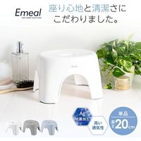 アスベル Emeal 風呂イス 20ホワイト 5300 1セット(6個)（直送品）