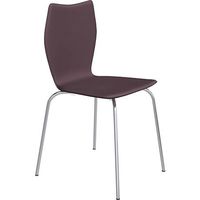 【軒先渡し】リーフジャパン レザーチェア ブラウン 1脚（直送品）