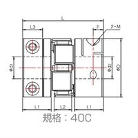 SJCシリーズ ジョータイプカップリング クランプタイプ SJCA-40C-GR-12K4×18 SJCA-40C-GR-12K4X18（直送品）