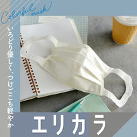 大王製紙 エリエール ハイパーブロックマスク エリカラ ナチュラルホワイト 小さめ 1箱（30枚入）日本製 カラーマスク 女性