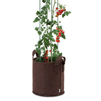 タカショー ベジバッグ 3個セット ブラウン VGT-B01BR/3S 1セット(3個入)（直送品）