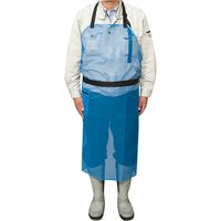 斎藤撚糸 草刈用メッシュエプロン ブルー 90090 1着（直送品）