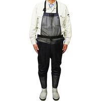 斎藤撚糸 草刈用Handyエプロン ブラック 90091 1着（直送品）