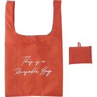 エコバッグ BURNT ORANGE 70884 1セット（6個入） 不二貿易（直送品）