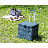 不二貿易 フォールディングキャリーカート L 蓋付き NV 86441 1個