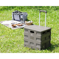 不二貿易 フォールディングキャリーカート L 蓋付き KH 86442 1個