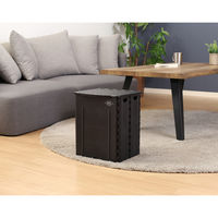 フォールディングストレージスツール ST04 BK 86105 1セット（4台入） 不二貿易（直送品）