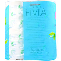 四国特紙 トイレットペーパー フラワーフレグランス エルビラ スズランの香り ダブル 30m×4ロール 1袋(4ロール入)×24セッ（直送品）