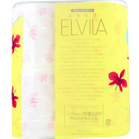 四国特紙 トイレットペーパー フラワーフレグランス エルビラ カトレアの香り ダブル 30m×4ロール 1袋(4ロール入)×24セッ（直送品）