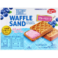ヘルシークラブ バランスパワーワッフルサンド ブルーベリー 3袋入　1箱(3袋入)×64セット ハマダコンフェクト（直送品）