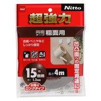 超強力両面テープ 粗面用 幅15mm×長さ4m T4592 ニトムズ 1巻