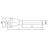 プラス工具製作所 面取りカッター 120°ストレートシャンク MCS 30X120XS (PMS30120) 1本（直送品）
