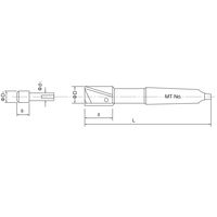 プラス工具製作所 ザグリカッター テーパーシャンク CBT 60X25XMT3 (PZM6000) 1本（直送品）