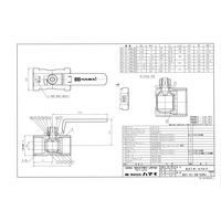 ハマイ レバーハンドル型 ステンレス製ボールバルブ レデュースボア BST-01-32Rc 1個（直送品）