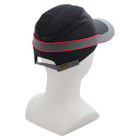 大中産業 エアーコルタン安全帽子　ブラック／レッドライン　２００Ｇー０００　1個（直送品）