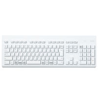 エレコム ワイヤレスキーボード 無線 （2.4GHz） USB-A 洗える IPX5 白 TK-WS02DMKWH 1個