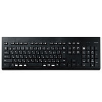 エレコム ワイヤレスキーボード 無線 （2.4GHz） USB-A 洗える IPX5 黒 TK-WS02DMKBK 1個