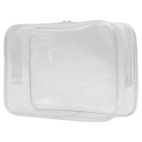 TTC 水に強いクリアポーチ 23×16×7cm クリア CP-04 1個