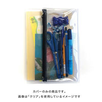 ダイゴー isshoni. ペンケース付ノートカバーPVC A5対応 クリア ベージュ N1863 1冊（直送品）