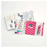 ダイゴー isshoni. ペンケース付ノートカバーPVC B6対応 クリア ブルー N1868 1冊（直送品）