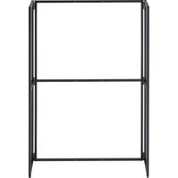 ストア・エキスプレス フォールディングスリット什器 片面 黒　H135cm 3512-110 １台（直送品）