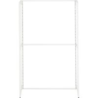 ストア・エキスプレス フォールディングスリット什器 片面 白　H150cm 3512-155 １台（直送品）