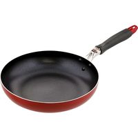 ベストコ IH フライパン ガラス蓋付 26cm レッド ND-9457 モデルナ 4975970255018 1個