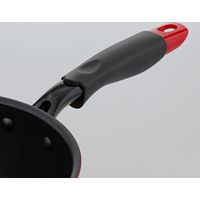 ベストコ IH 抗菌 超深型 フライパン 20cm レッド ブラック ND-3161 パスト ヴォーナ 4975970258330 1個（直送品）