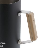 ベストコ 缶ホルダー タンブラー 保冷 ジョッキ ビール 740ml ブラック NQ-0010 HOLD CUP パール金属（直送品）