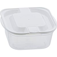 ベストコ 抗菌 抗ウイルス 電子レンジ 保存 容器 蒸気弁付き 洗いやすい MA-3206 ホワイト 300ml 2個組（直送品）