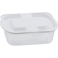 ベストコ 抗菌 抗ウイルス 電子レンジ 保存 容器 蒸気弁付き 洗いやすい MA-3209 ホワイト 430ml 4988562000248 1セット（2個）