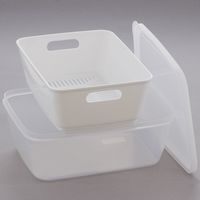 ベストコ 抗菌 抗ウイルス 保存容器 レンジ容器 1.2L ホワイト MA-3220 ザルパック 4988562000354 1個