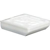 ARTIST(アーティスト) ステンレス棚柱用受ラバー ホワイト 4個 SA-TBRU-W 清水 10パック（直送品）