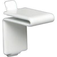 ARTIST(アーティスト) ステンレス棚柱用受L型 ホワイト 4個 SA-TBR20W 清水 10パック（直送品）