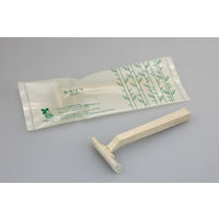 ホテルアメニティ 籾殻配合バイオマス 2枚刃カミソリ 1ケース（100本×10セット）ダイト