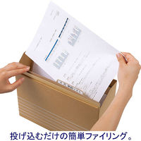 アスクル　個別フォルダー　A4　1山　クラフト　50枚  オリジナル（わけあり品）