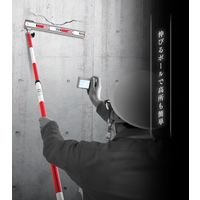 シンワ測定 ポール標尺 アルミ製 50cm 巾60mm 伸縮式2m2段 #76937 1組