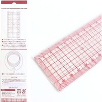 TTC コンサイス 洋裁方眼定規 メモリ張合せ 60×5cm クリア CON11133 1セット(10本セット)（直送品）