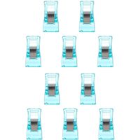 NBK スタンドクリップ ブルー 10個 MST-BU ミシン用仮止めクリップ 待針代用 手芸 手芸材料 ハンドメイド 手作り DIY 副資（直送品）