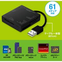 サンワサプライ USB2.0 カードリーダー ADR-ML15BKN 1個